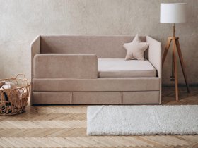 Диван-кровать Happy (бежевый) в Искитиме - iskitim.mebel-nsk.ru | фото