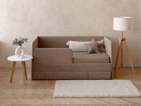 Диван-кровать Happy (капучино) в Искитиме - iskitim.mebel-nsk.ru | фото