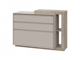 Комод 1200 22 J-Э Этна (дуб эндгрей/кашемир) в Искитиме - iskitim.mebel-nsk.ru | фото