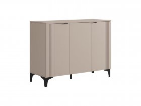 Комод 3 Рич (кашемир/фрапучино матовый/черный) в Искитиме - iskitim.mebel-nsk.ru | фото