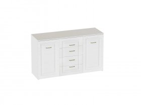 Комод 4 ящ 2 дв Манхэттен спальня в Искитиме - iskitim.mebel-nsk.ru | фото