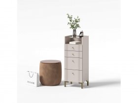 Комод 4 ящика КМ2 Одетта (дуб эндгрей/меланж) в Искитиме - iskitim.mebel-nsk.ru | фото