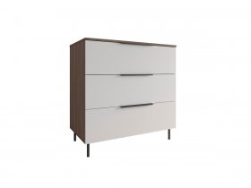 Комод 900 Роза (орех франклин карамельный/бежевый скин) в Искитиме - iskitim.mebel-nsk.ru | фото