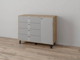Комод «Катрин-13» (дуб крафт серый/серый) в Искитиме - iskitim.mebel-nsk.ru | фото