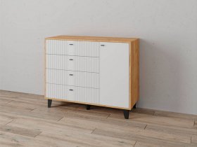 Комод «Катрин-13» (дуб крафт золотой/карбон фарфор) в Искитиме - iskitim.mebel-nsk.ru | фото