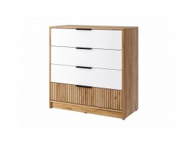 Комод КМ-001 Ивис (дуб крафт золотой/белый) в Искитиме - iskitim.mebel-nsk.ru | фото