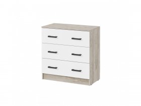 Комод КМ-02 Ронда (дуб крафт серый/дуб крафт белый) в Искитиме - iskitim.mebel-nsk.ru | фото