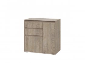 Комод комби 800 22 J-Э Этна (дуб эндгрей) в Искитиме - iskitim.mebel-nsk.ru | фото