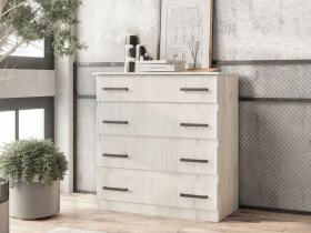 Комод Стандарт-6 NEW (дуб крафт белый) в Искитиме - iskitim.mebel-nsk.ru | фото