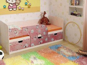 Кровать детская с ящиками 1,86 Минима Hello Kitty в Искитиме - iskitim.mebel-nsk.ru | фото
