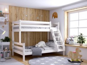 Кровать двухъярусная Адель (белый) в Искитиме - iskitim.mebel-nsk.ru | фото