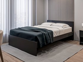 Кровать двуспальная 1,4м Бруклин СБ-3353 (диамант серый) в Искитиме - iskitim.mebel-nsk.ru | фото