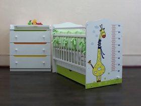 Кроватка детская Жираф с маятником в Искитиме - iskitim.mebel-nsk.ru | фото
