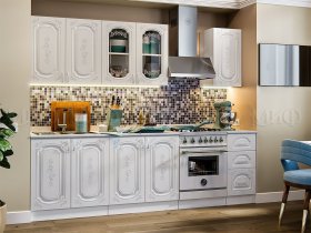 Кухонный гарнитур Лиза-2 (белый) в Искитиме - iskitim.mebel-nsk.ru | фото