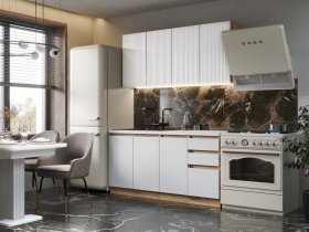 Кухонный гарнитур Ника 1,6 м (белый) в Искитиме - iskitim.mebel-nsk.ru | фото