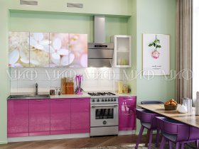 Кухонный гарнитур Вишневый цвет в Искитиме - iskitim.mebel-nsk.ru | фото