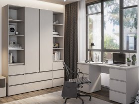 Модульная детская Люмо (кашемир) в Искитиме - iskitim.mebel-nsk.ru | фото