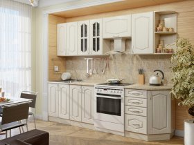 Модульная кухня Классика-1 (дуб молочный) в Искитиме - iskitim.mebel-nsk.ru | фото