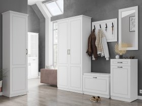 Модульная прихожая Апполия прихожая (белый/белый дуб) в Искитиме - iskitim.mebel-nsk.ru | фото