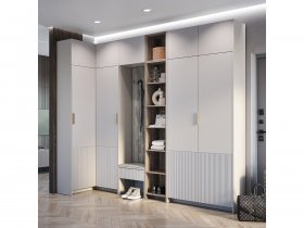 Модульная прихожая Пандора (кашемир/MF03) в Искитиме - iskitim.mebel-nsk.ru | фото