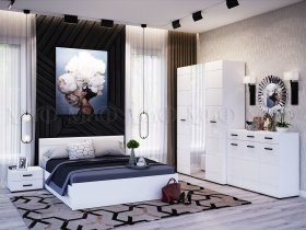 Модульная спальня Нэнси NEW в Искитиме - iskitim.mebel-nsk.ru | фото