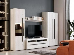 Модульная стенка Ницца (дуб витенберг) в Искитиме - iskitim.mebel-nsk.ru | фото