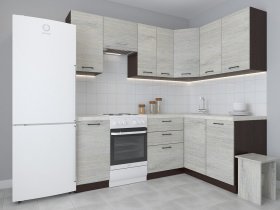 Модульная угловая кухня 1,4м*2,1м Лада (пикард) в Искитиме - iskitim.mebel-nsk.ru | фото