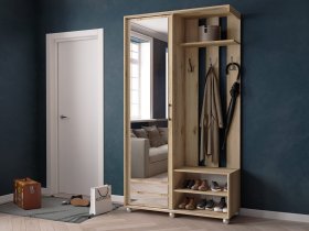 Прихожая «Ларго-2» (дуб делано) в Искитиме - iskitim.mebel-nsk.ru | фото