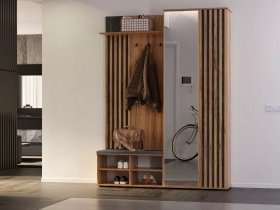 Прихожая Марракеш (дуб вотан/цемент темный) в Искитиме - iskitim.mebel-nsk.ru | фото