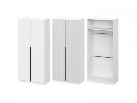 Шкаф ШК-100 Эккервуд (белый) в Искитиме - iskitim.mebel-nsk.ru | фото