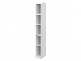 Шкаф-стеллаж ШК-25 Эккервуд (белый) в Искитиме - iskitim.mebel-nsk.ru | фото