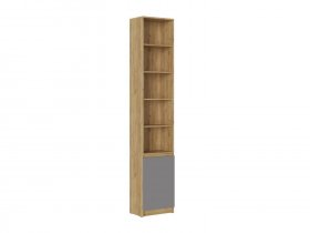 Стеллаж Бостон СЖ-001 (дуб крафт золотой/серый шифер) в Искитиме - iskitim.mebel-nsk.ru | фото