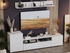 Стенка «Сильвия» (белый ясень) в Искитиме - iskitim.mebel-nsk.ru | фото