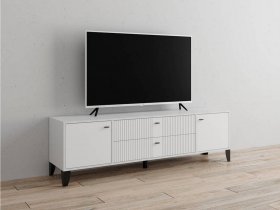 Тумба под ТВ Парус-10 (белый/белый снег) в Искитиме - iskitim.mebel-nsk.ru | фото