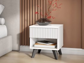 Тумба прикроватная Эккервуд (белый) в Искитиме - iskitim.mebel-nsk.ru | фото
