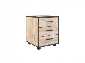 Тумба выкатная Тм069.0 Гермес лофт (дуб крафт серый) в Искитиме - iskitim.mebel-nsk.ru | фото