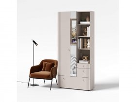 Вешалка с зеркалом ВШ1 Одетта (дуб эндгрей/меланж) в Искитиме - iskitim.mebel-nsk.ru | фото